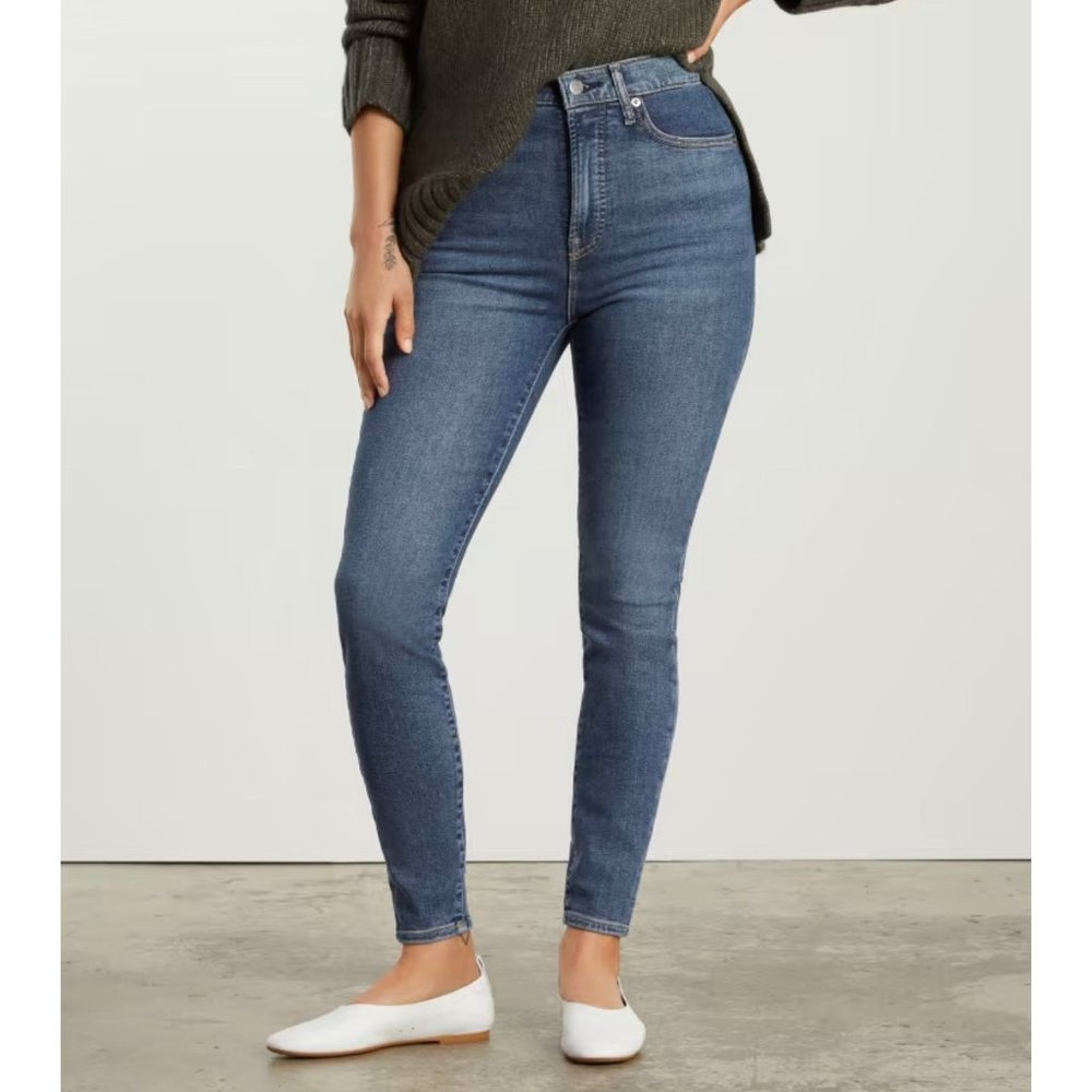 Everlane The Way-High® Skinny Jean Blue Sz 31 CROP